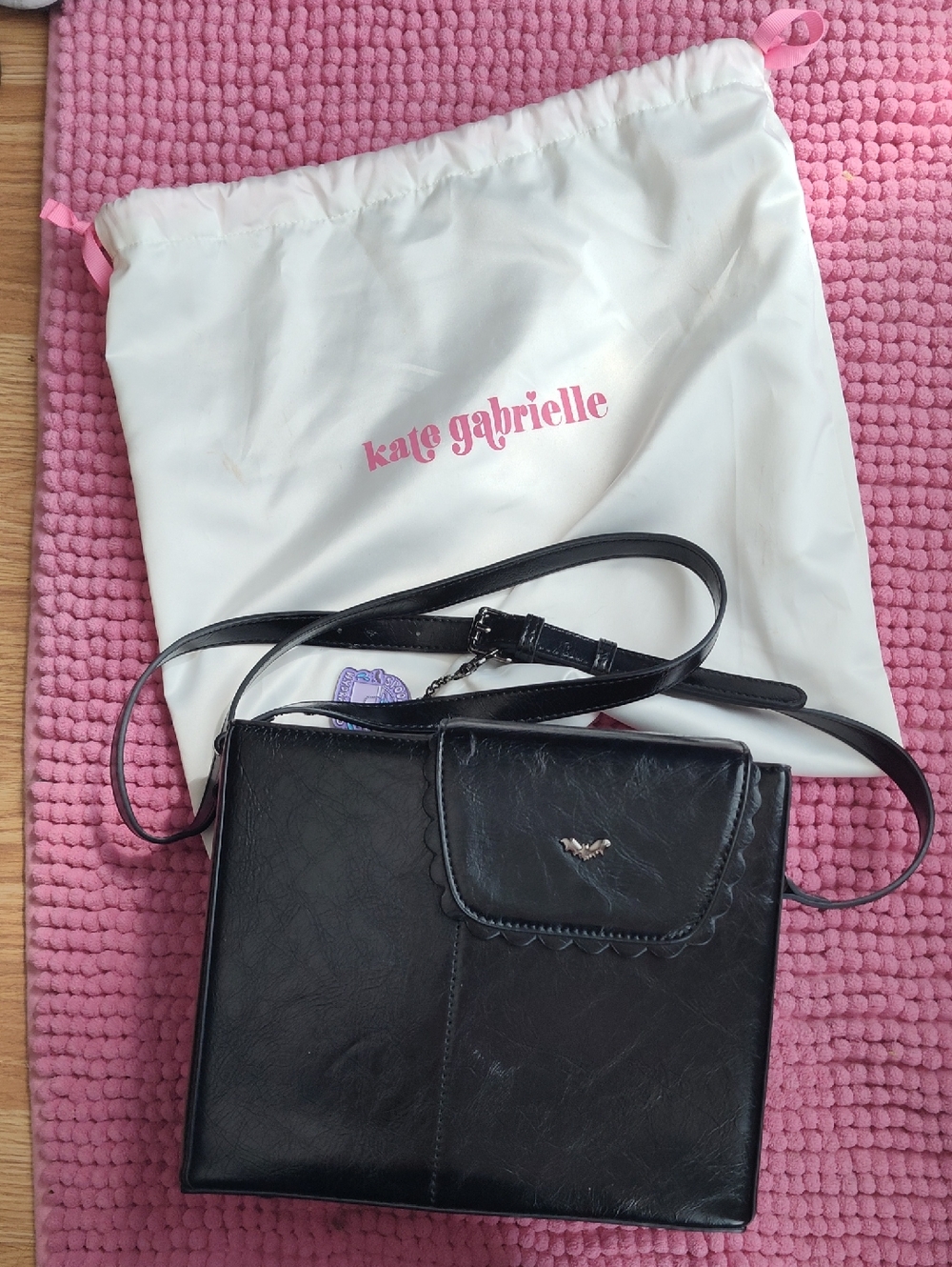 Kate Gabrielle Black Crossbody Bag